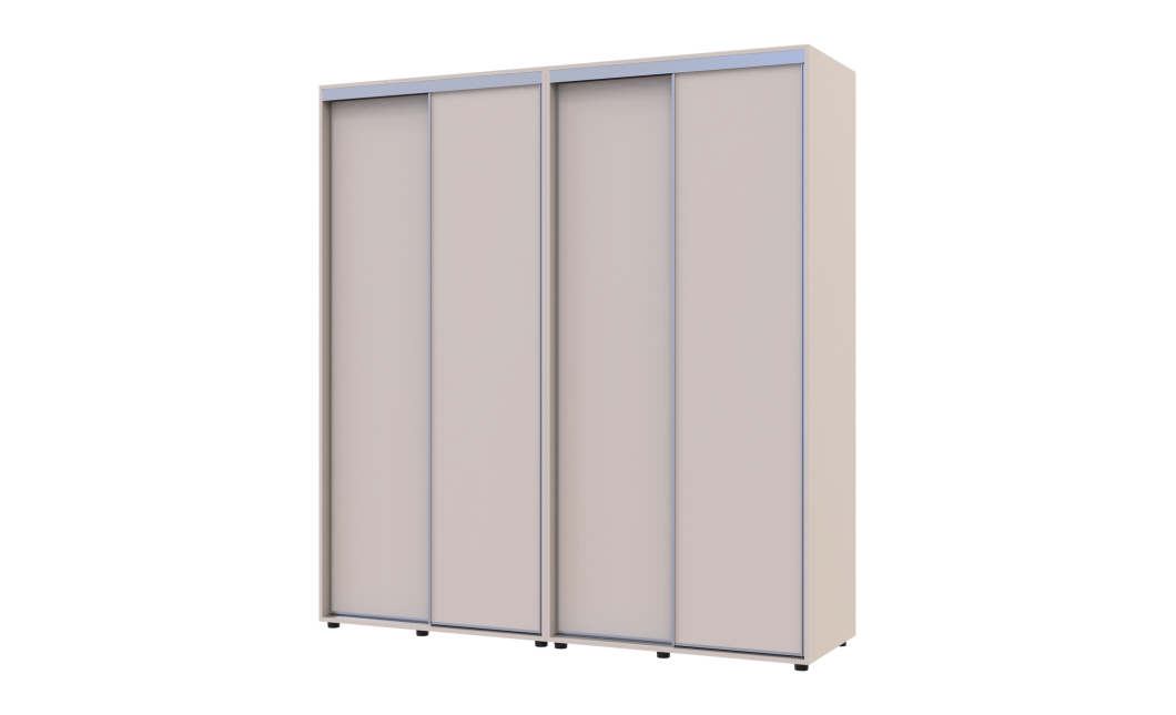 Tolóajtós gardróbszekrény Doros Sigma Slim kasmír 2+2 ajtó 200x60x214.4 (42005587)