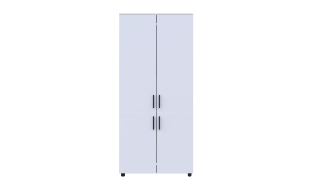 Nyílóajtós gardrobszekrény Doros Thorn Fehér 2 ajtó vállfás 90x51,6x200 (44900435)