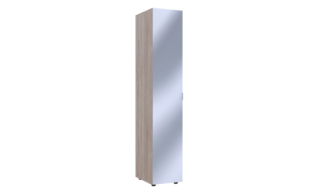 Nyílóajtós gardróbszekrény Doros Gelár Sonoma tölgy Tükör 39x49,5x203,4 (44900243)