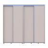 Tolóajtós gardróbszekrény Doros Sigma Slim kasmír 2+2 ajtó 230x45x214.4 (42005592)