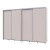 Tolóajtós gardróbszekrény Doros Sigma Slim kasmír 2+2 ajtó 310x45x214.4 (42005608)