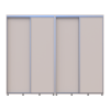 Tolóajtós gardróbszekrény Doros Sigma Slim kasmír 2+2 ajtó 260x45x214.4 (42005598)