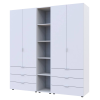 Gardróbszekrény szett Doros Gelár nyitott polccal 2+2 bútorlap 193,2x49,5x203,4 (42005031)