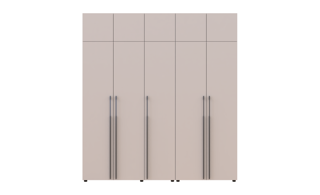 Gardróbszekrény felsőszekrénnyel Doros Kasper Kasmír 2+3 ajtó 225x48x245 (42005524)