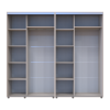Tolóajtós gardróbszekrény Doros Sigma Slim kasmír 2+2 ajtó 240x60x214.4 (42005595)
