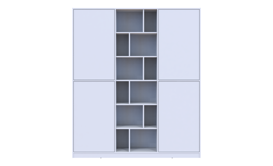 Nyílóajtós gardróbszekrény Doros Morgan Fehér bútorlap 180x40x210 (42001246)