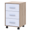 Kerekes szekrény Doros T3 Sonoma tölgy / Fehér 43x42x66,4 (41902060)