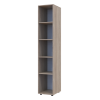 Nyílóajtós gardróbszekrény Doros Gelár Sonoma tölgy Tükör 39x49,5x203,4 (44900243)