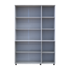 Nyílóajtós gardrobszekrény Doros Thorn Natti Lúcc/Fehér 3 ajtó polcokkal 135x51,6x200 (44900508)
