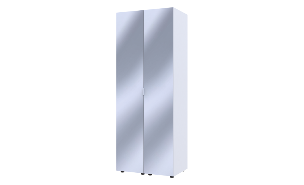 Gardróbszekrény szett Doros Gelár Fehér 2 Tükör 78x49.5x203.4 (42002163)