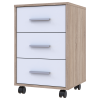 Kerekes szekrény Doros T3 Sonoma tölgy / Fehér 43x42x66,4 (41902060)