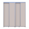 Tolóajtós gardróbszekrény Doros Sigma Slim kasmír 2+2 ajtó 190x45x214.4 (42005584)