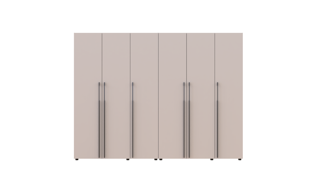 Gardróbszekrény Doros Kasper Kasmír 3+3 ajtó 270x48x204 (42005516)