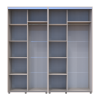 Tolóajtós gardróbszekrény Doros Sigma Slim kasmír 2+2 ajtó 220x60x214.4 (42005591)