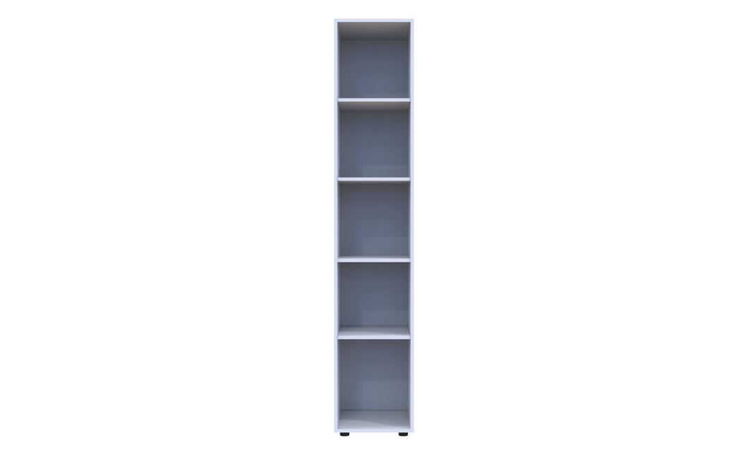 Nyílóajtós gardróbszekrény Doros Gelár Fehér Tükör 39x49,5x203,4 (44900242)