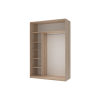 Tolóajtós gardróbszekrény Doros City light Sonoma tölgy 2 bútorlap 150х60х225 (42002012)
