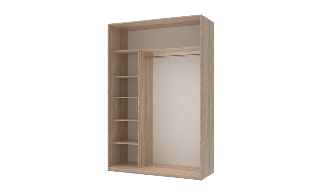 Tolóajtós gardróbszekrény Doros City light Sonoma tölgy 2 bútorlap 150х60х225 (42002012)