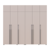 Gardróbszekrény polcokkal és felsőszekrénnyel Doros Kasper Kasmír 3+3 ajtó 270x48x245 (42005576)