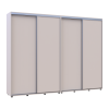 Tolóajtós gardróbszekrény Doros Sigma Slim kasmír 2+2 ajtó 280x45x214.4 (42005602)