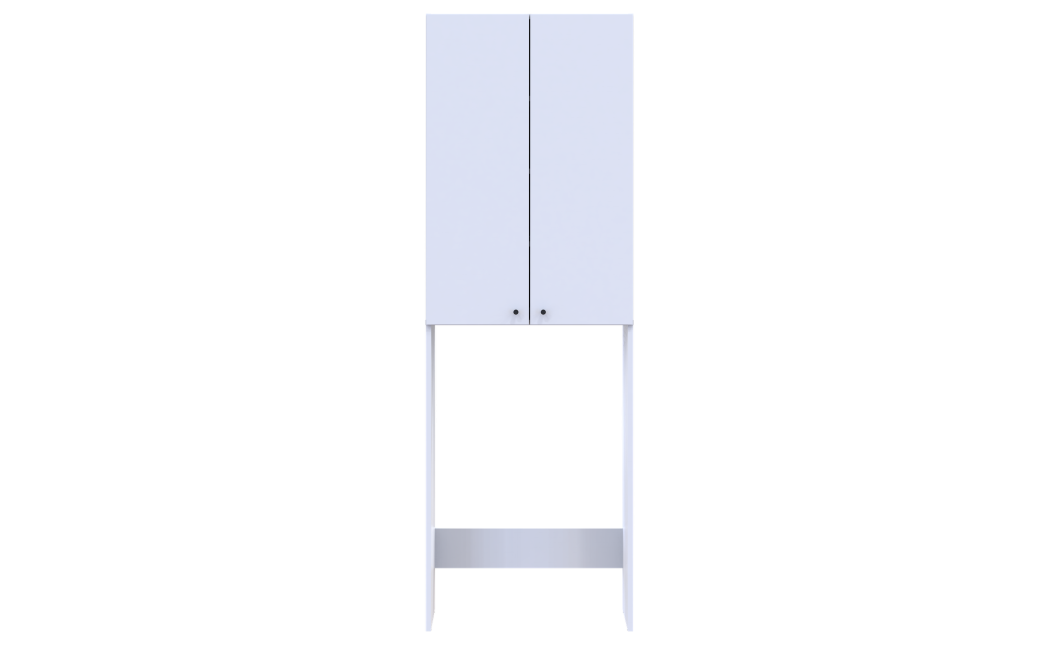 Mosógép szekrény Doros Lola Fehér 64x31,6x190 (41516022)