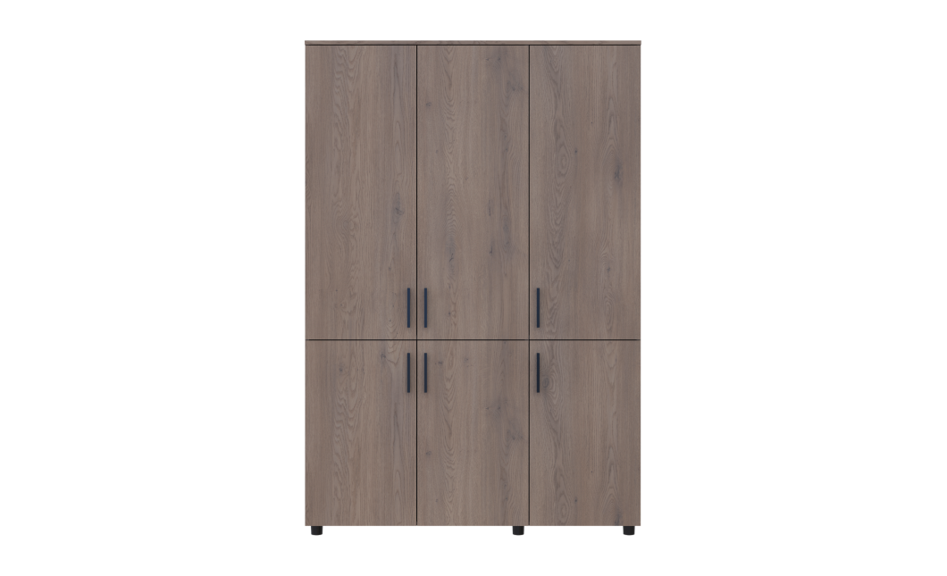 Nyílóajtós gardrobszekrény Doros Thorn Cremona Cannolo 3 ajtó vállfás 135x51,6x200 (44900475)