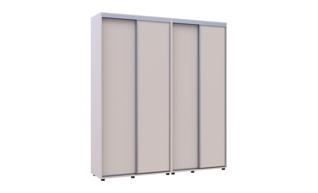 Tolóajtós gardróbszekrény Doros Sigma Slim kasmír 2+2 ajtó 190x45x214.4 (42005584)