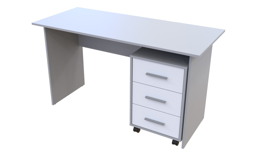 Számítógépasztal Doros T3 szürke / Fehér 120x60x78 (44900061)