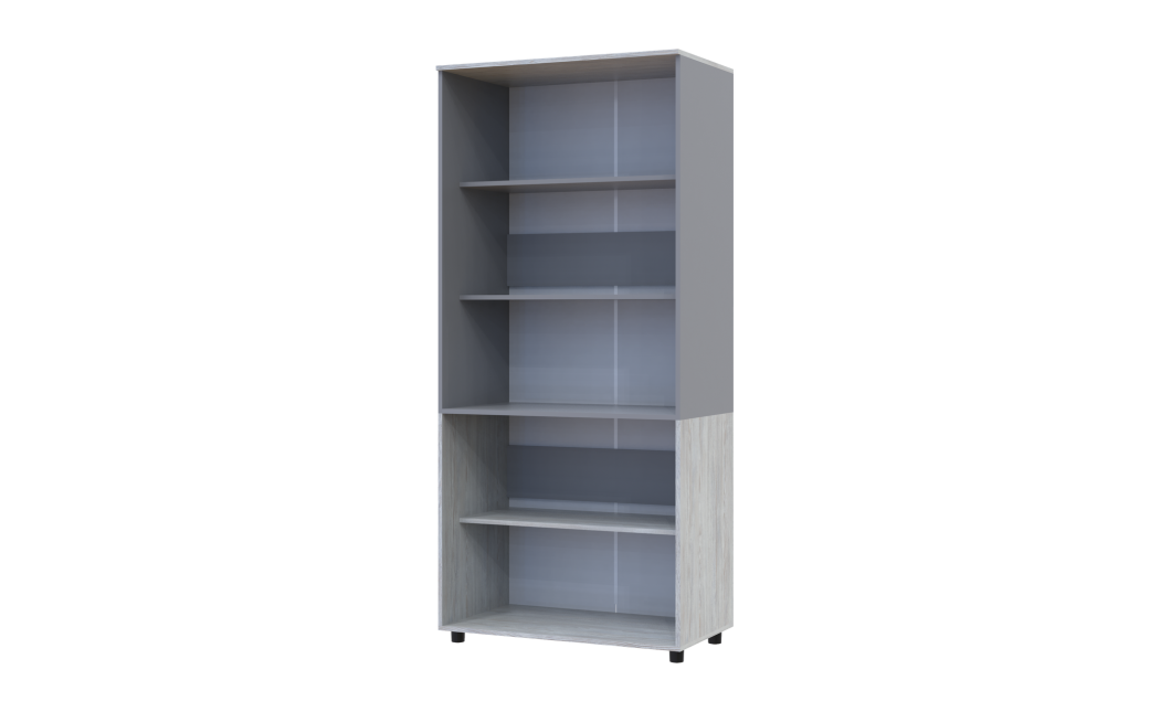 Nyílóajtós gardrobszekrény Doros Thorn Natti Lúcc/Szürke 2 ajtó polcokkal 90x51,6x200 (44900464)