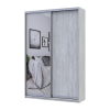 Tolóajtós gardróbszekrény Doros City light Natti Lúc 1 bútorlap / 1 tükör 120x60x225 (80736498)