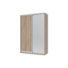 Tolóajtós gardróbszekrény Doros City light Sonoma tölgy 1 bútorlap / 1 tükör 150х60х225 (42002039)