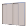 Tolóajtós gardróbszekrény Doros Sigma Slim kasmír 2+2 ajtó 240x45x214.4 (42005594)