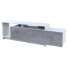 TV-álvány Doros U2 Beton / Fehér bútorlap 160x38x48 (41510090) 