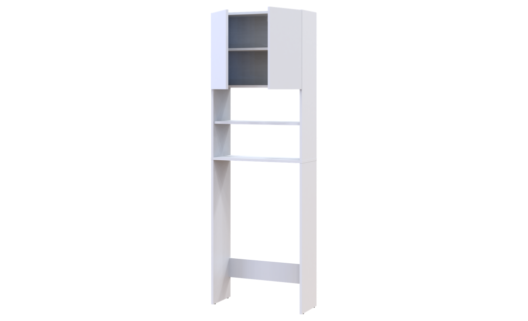 Mosógép szekrény Doros Lola Mini Fehér 64x26,6x190 (41516023)