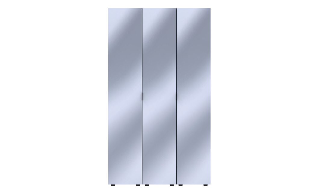 Gardróbszekrény szett 3 Tükör Doros Gelár Grafitszürke 117x49,5x203,4 (42002167)
