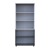 Nyílóajtós gardrobszekrény Doros Thorn Antracit/Fehér 2 ajtó polcokkal 90x51,6x200 (44900468)