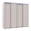 Tolóajtós gardróbszekrény Doros Sigma Slim kasmír 2+2 ajtó 230x60x214.4 (42005593)