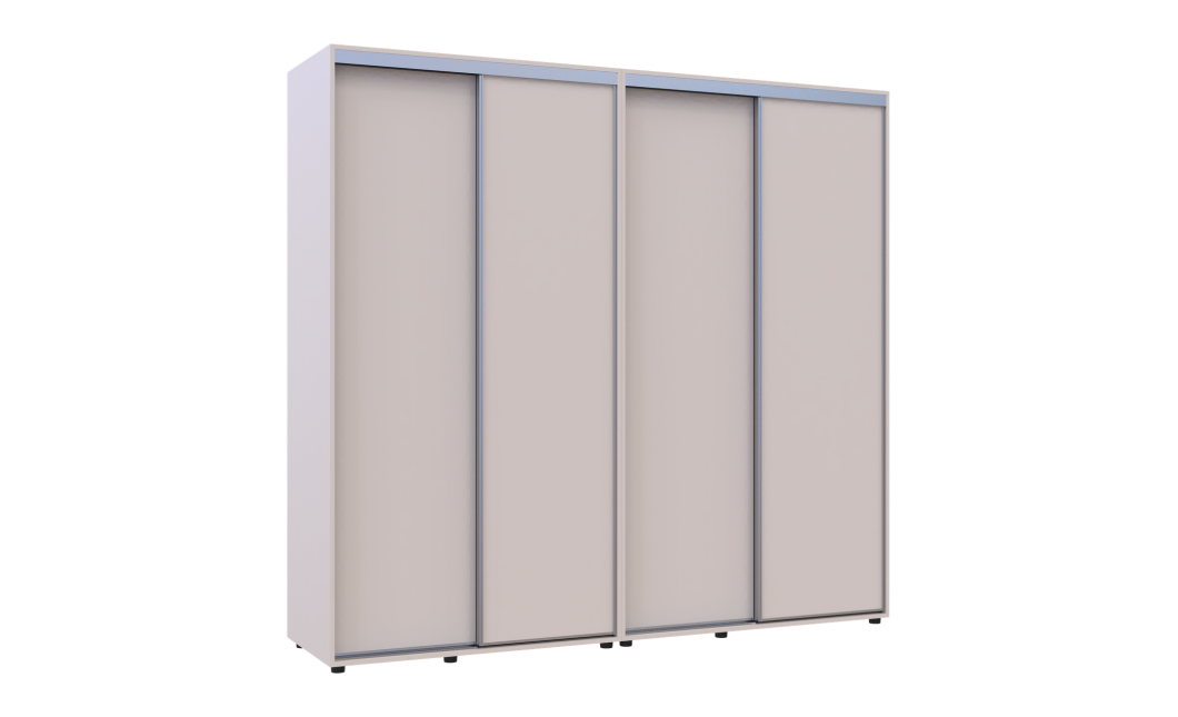 Tolóajtós gardróbszekrény Doros Sigma Slim kasmír 2+2 ajtó 230x60x214.4 (42005593)