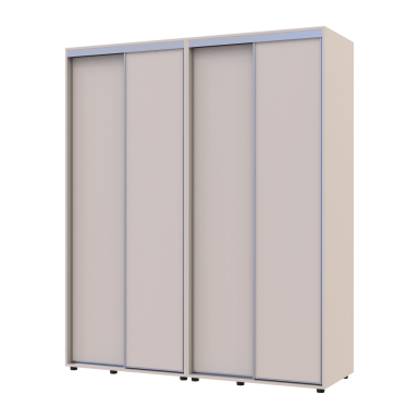 Tolóajtós gardróbszekrény Doros Sigma Slim kasmír 2+2 ajtó 180x60x214.4 (42005583)