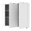 Komód Doros Ron 6 3 bútorlap Fehér 120x38x100 (41515999)