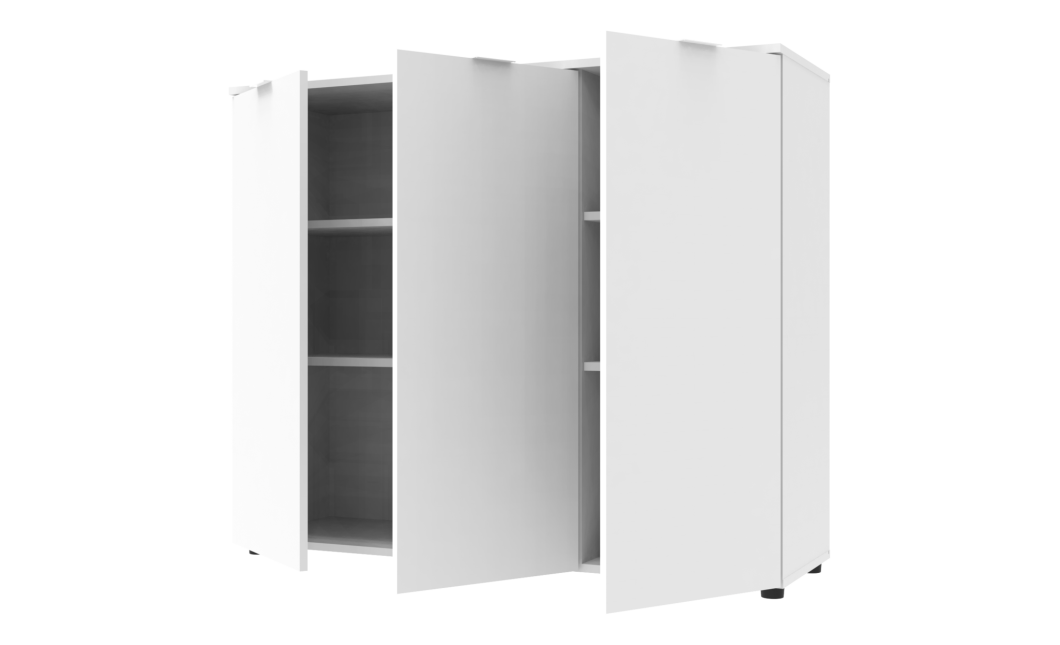 Komód Doros Ron 6 3 bútorlap Fehér 120x38x100 (41515999)