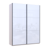 Tolóajtós gardróbszekrény Doros G-Caiser Kasmír / Fehér 2 üveg 3 rész 180x60x240 (42005325)