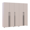 Gardróbszekrény polcokkal Doros Kasper Kasmír 2+3 ajtó 225x48x204 (42005546)