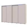Tolóajtós gardróbszekrény Doros Sigma Slim kasmír 2+2 ajtó 310x60x214.4 (42005609)
