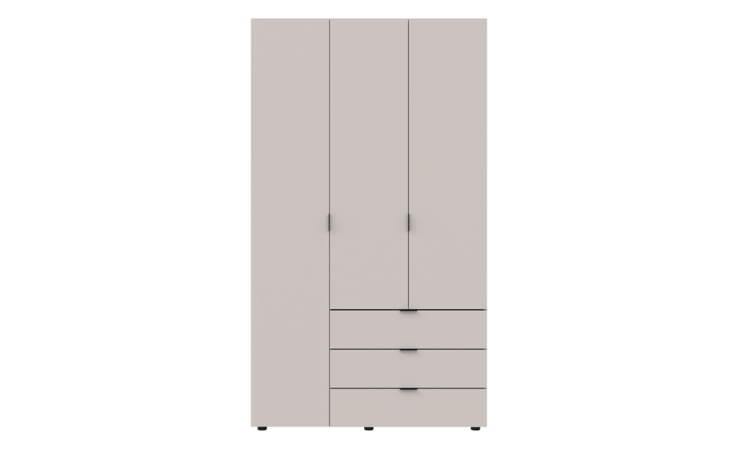 Nyílóajtós gardróbszekrény Doros Gelár kasmír 3 bútorlap 116,2x49,5x203,4 (80737633)