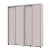 Tolóajtós gardróbszekrény Doros Sigma Slim kasmír 2+2 ajtó 190x45x214.4 (42005584)