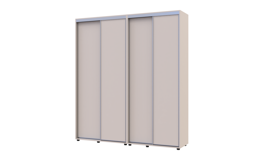 Tolóajtós gardróbszekrény Doros Sigma Slim kasmír 2+2 ajtó 190x45x214.4 (42005584)