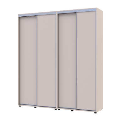 Tolóajtós gardróbszekrény Doros Sigma Slim kasmír 2+2 ajtó 190x45x214.4 (42005584)