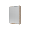 Tolóajtós gardróbszekrény Doros City light Sonoma tölgy 2 tükör 150х60х225 (44900073)