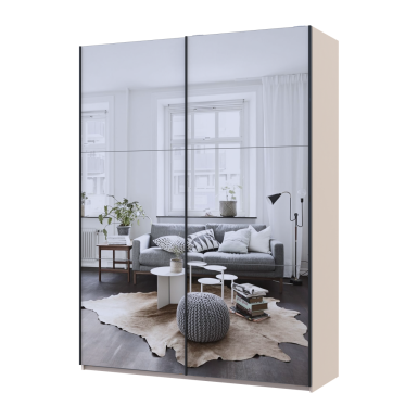 Tolóajtós gardróbszekrény Doros G-Caiser Kasmír 2 Tükör 3 rész 180x60x240 (42005324)