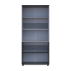 Nyílóajtós gardrobszekrény Doros Thorn Antracit/Szürke 2 ajtó polcokkal 90x51,6x200 (44900472)
